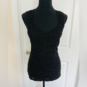 White House Black Market Polka Dot Tank